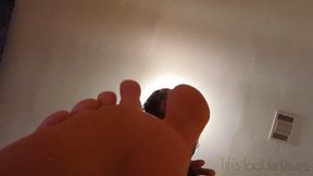 Giantess Fifi playfully smooshing a fun tiny plaything