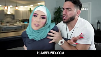 HijabFamily -  Sexy babe got fucked by her Gym Trainer - Violet Gems