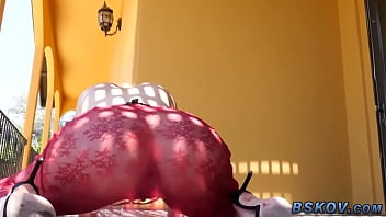 Blonde takes cum load in face and mouth