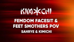 Femdom Facesit & Smothers with Sahrye & Kimi - WMV