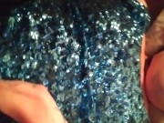 TexasSunshyne fun blue dress. Tattooed hotwife gothic pawg dresses to impress