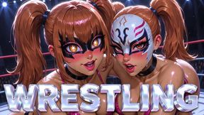 Slick Submission: Oiled Temptress Takes Control - Grapple, Pin, Surrender & Complete Domination
