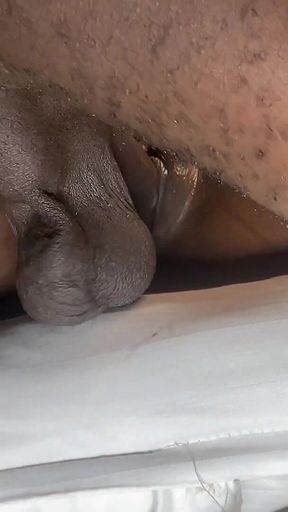 Deepthrusting Her Wet Juicy Pussy with a Giant Dido Before Taking His BBC