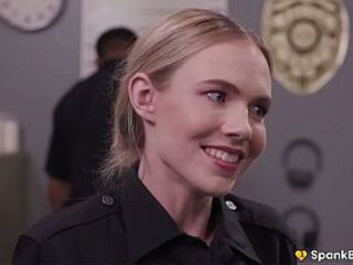 SPANKBANG GOLD - Cheating Sexy Cop Group-fucked By Whole Cop Vigour