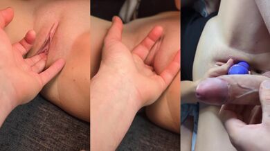 Juicy lousie teases step-sis with tight gripping pussy