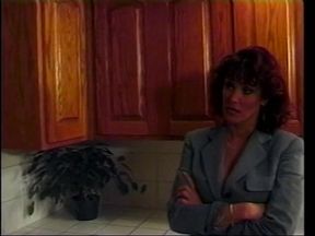 Stunning busty lady gets cock in the kitchen