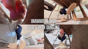 Unaware In-Shoe Ugg Slipper Dangle- Watch Stella Liberty and Climb into Her Slipper - 4K MP4