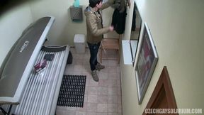 Czech Gay Solarium 39 Young Stud's Steamy Striptease