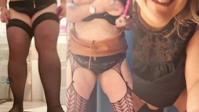 video tres tres hot. je suis en bas jupe et top, je m insere en gros plan un...