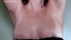 TEMP WORKER NIGHTMARE: EPISODE 2 : Reaching up high showing belly, public hair, sweaty armpit stubble, wet hairy arms , boobs popping out ENF ! EPISODE 2 : 1024p HD wmv
