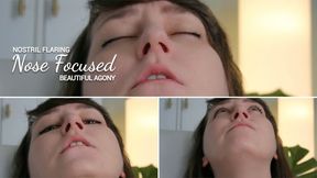 Nostril Flaring: Nose Focused Beautiful Agony Cum