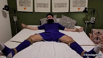 Rodrigo futebol soccer player tied up gagged cumming bondage