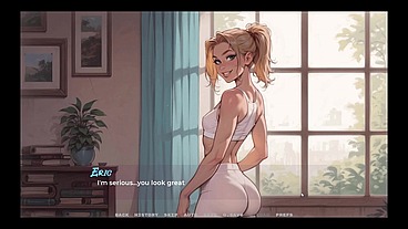 My New Girlfriend [ TABOO Hentai Game ] Ep.2 small tits STEPSIS and STEPMOM MILF are teasing me in swimsuit !