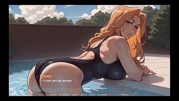 My New Girlfriend [ TABOO Hentai Game ] Ep.2 small tits STEPSIS and STEPMOM MILF are teasing me in swimsuit !