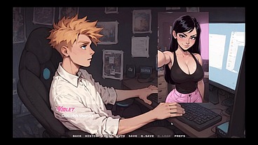 My New Girlfriend [ TABOO Hentai Game ] Ep.2 small tits STEPSIS and STEPMOM MILF are teasing me in swimsuit !