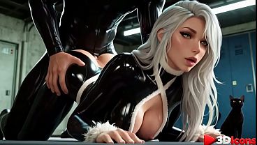 Felicia Hardy a black cat, let a cop fuck her so hard he didn'_t even arrest her [AI]