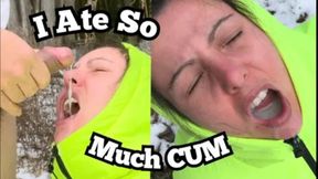 Mouthful Of Hot Creamy Cum &amp; on Puffy Jacket