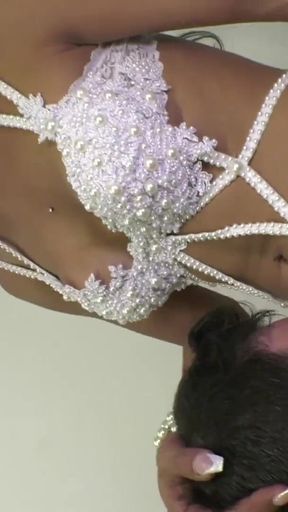 Two shemales Keylla Marques and Leticia Castro stick their huge cock on a young ass