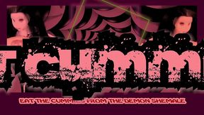 the demon witch gets masturbated by the magic hand for you to eat the cummies