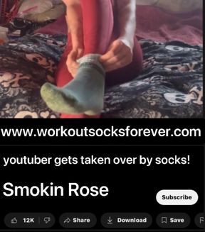 Youtuber Gets Taken Over By Socks- Starring Smokin Rose