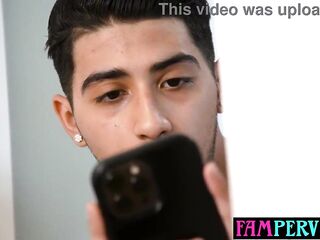 Curious stepbrother gets his wicked latin teen stepsis hawt cunt