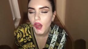 Army Girl Sucks Dick For a Mouthful of Cumplay & Swallow Thick Cum-IMWF POV