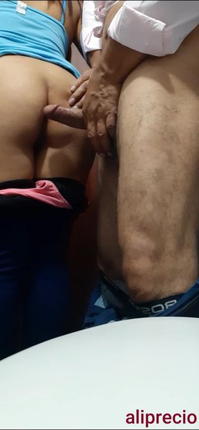 Anal Sex in Bathroom Recorded with Cell Phone Camera