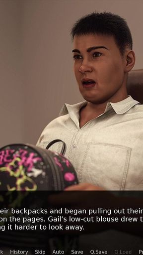 Sexy Married Teacher Having Threesome with Two Lucky Students - the Office