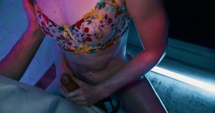 Blonde Model Gets Oiled up and Railed