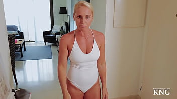 Hot MILF neighbor rides hard on virgin cock
