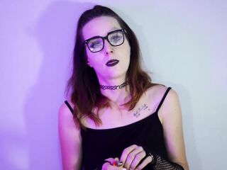 Alt Beauty Smokin' in Fishnets