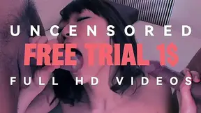 Hairy Japanese beauty Mihono gives intense deepthroat and gets fucked hard