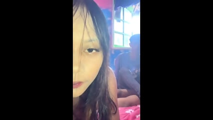 Amateur GF gives a deepthroat blowjob with big tits
