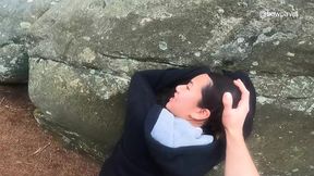 ASIAN GIRL DESIRES TO FUCHE IN THE WOODS !