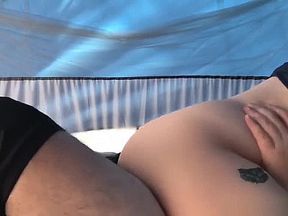 Busty amateur wife having some naughty fun with a hubby