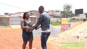 the unprecedented meeting with my ex in a crossroads in yaounde in cameroon in central africa with lots of memories that pushes us into a hot outdoor fuck near the construction site with my big dick.