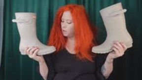 Turning you INTO my Grey Hunter Wellie Boots WMV 720