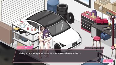 Big tits milf takes a creampie in hentai drive