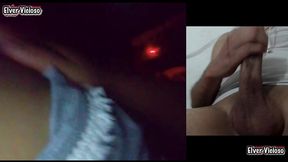 la esposa de mi jefe queria que le de clases en videollamada y se le salio la puteria y nos masturbamos juntos