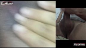 la esposa de mi jefe queria que le de clases en videollamada y se le salio la puteria y nos masturbamos juntos
