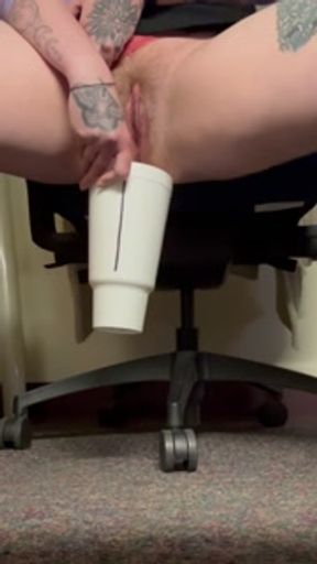 Desperate to pee at my desk, not allowed to leave my office