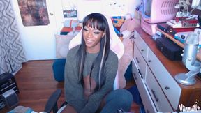 Gooning My Huge Tgirl Dick to Cum on My Face - Vanniall Edging Her BBC to a Thick Self-facial - Full Camshow