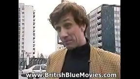 Retro babe takes it hard