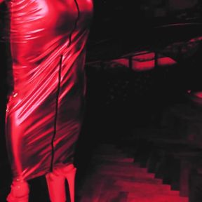 Domina Eva fetish silver dress cock play mistress bdsm femdom milf dominatrix