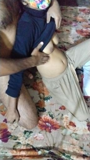 Step rother fucks with saba step sister at home