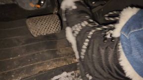 Quick Store Trip in Snow Boots