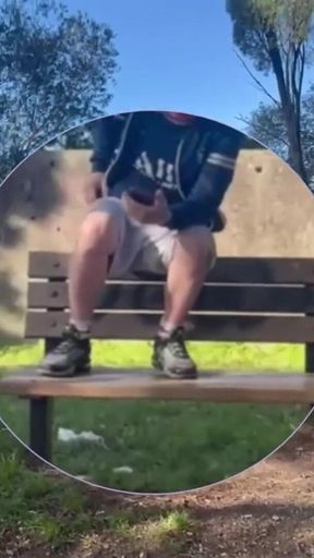 Amateur Boy Lost a Bet and Had to Expose and Touch His Cock in a Park