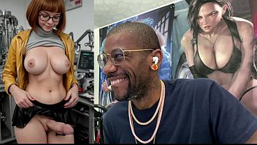 Transgender Velma Hands Free Cums Out Of Her Girl Cock And All Over Herself, AI Generated