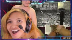 Fucking While Gaming 7 Days To Die Fingering that Tight Pussy then Fuck with Creampie