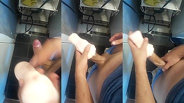 probando vagina de goma